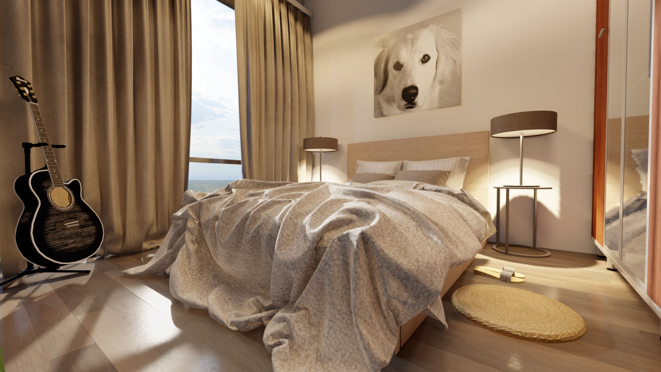 Lux Melba 2-bed render