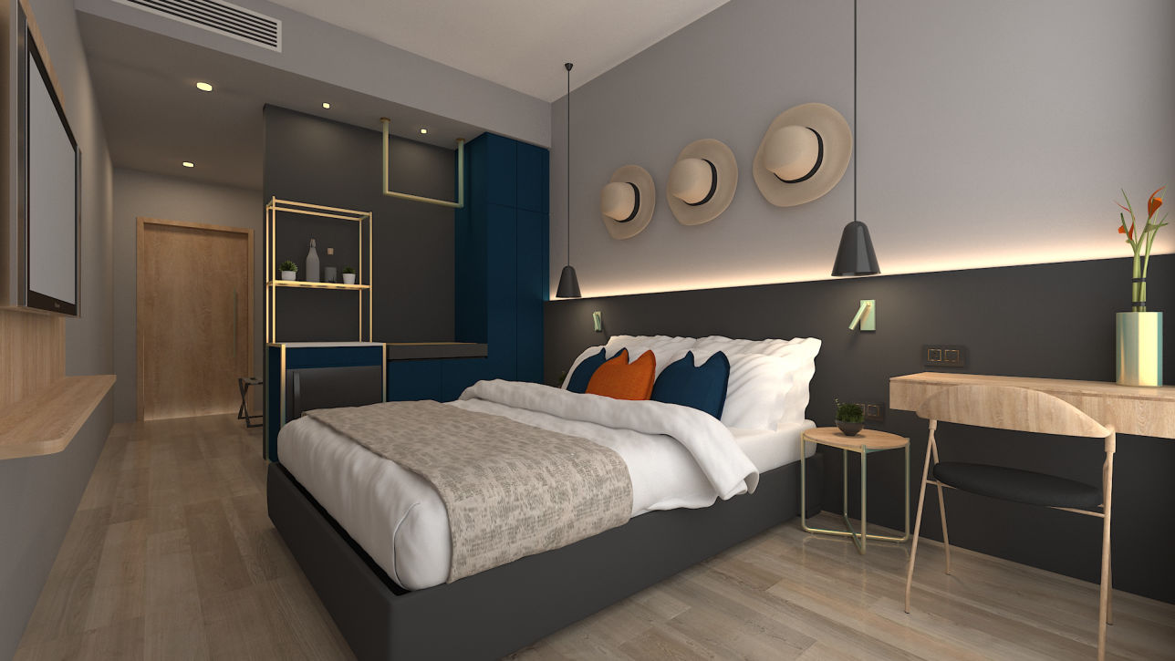Union Hotel room render