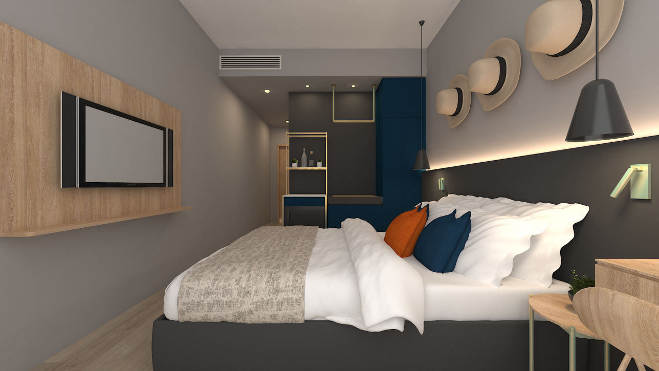 Union Hotel room render